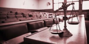 interior of a courtroom